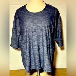 Catherine’s 4X (30/32) Denim look flowy long top. 30” L 28” p2p my opini…